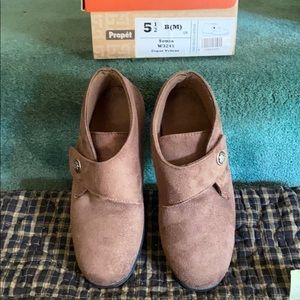 PROPET SONJA CIGAR VELOUR BOOTS 5-1/2 B